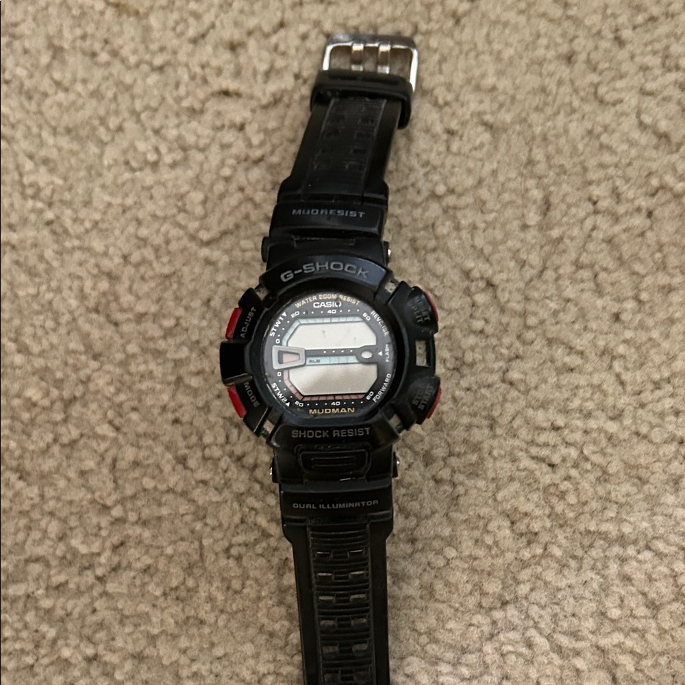 Casio G-Shock Mudman Black and Red Watch